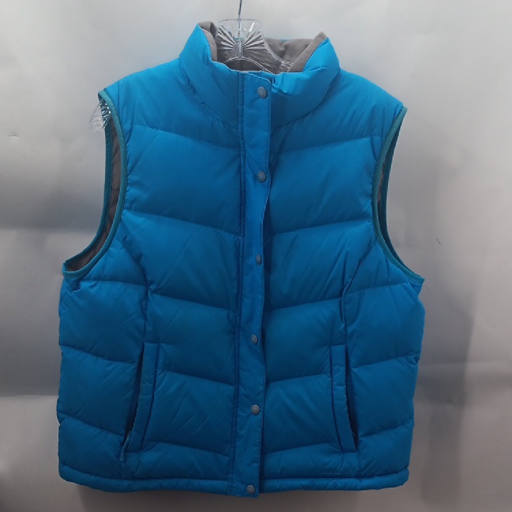 L.L. Bean Puffer Vest Women's Vibrant Blue Goose Down